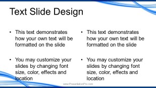 Electric Wave Flow 01 Widescreen PowerPoint Template text slide design