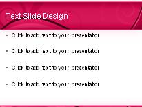 Elegant Swirl Pink PowerPoint Template text slide design