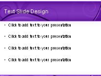 Elegant Swirl Purple PowerPoint Template text slide design