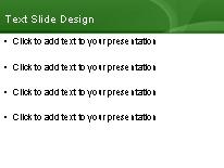 Gemini Green PowerPoint Template text slide design