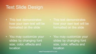 Gradient Blur 3 Widescreen PowerPoint Template text slide design