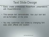 Gradient Lights Gray 01 PowerPoint Template text slide design