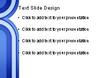 Inward Curve Blue PowerPoint Template text slide design