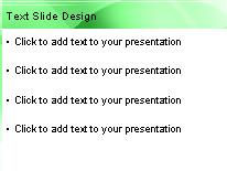 Leaves Green PowerPoint Template text slide design