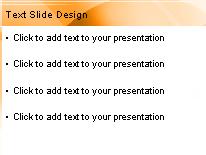 Leaves Orange PowerPoint Template text slide design