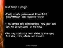 Light Speed Rays PowerPoint Template text slide design