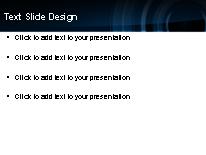 Liquid Techno Blue PowerPoint Template text slide design