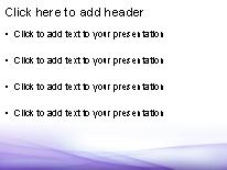 Lucid Purple PowerPoint Template text slide design