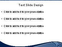 Modern Wave Blue PowerPoint Template text slide design