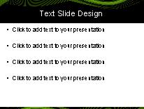 Motion Wave Green3 PowerPoint Template text slide design
