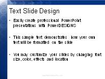 Moving Forward Blue PowerPoint Template text slide design