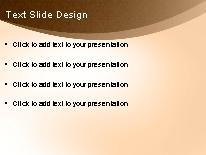 Organic Flow Brown PowerPoint Template text slide design