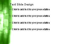 Rectangular Motion Green PowerPoint Template text slide design