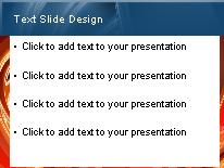 Red Blue Swirls PowerPoint Template text slide design