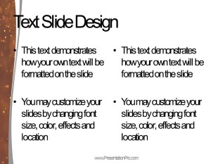 Red Textured Dust PowerPoint Template text slide design