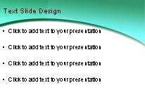 Refresh Teal PowerPoint Template text slide design