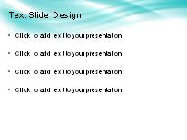 Ripple Glow Teal PowerPoint Template text slide design