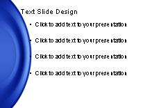 Round About Blue PowerPoint Template text slide design