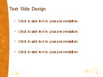 Roundabout Orange PowerPoint Template text slide design