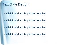 Satin Blue PowerPoint Template text slide design
