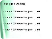 Satin Green PowerPoint Template text slide design