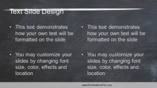 Slate 01 Widescreen PowerPoint Template text slide design