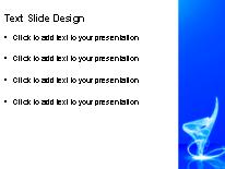 Sparkling Glow Burst Blue PowerPoint Template text slide design