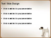 Playful Pup PowerPoint Template text slide design