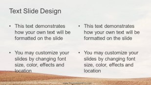 Dry Field 01 Widescreen PowerPoint Template text slide design