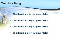 Old Windmill PowerPoint Template text slide design