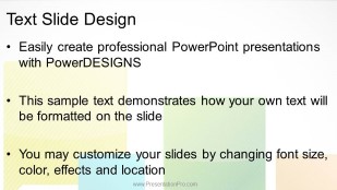 3D Quote Squares Widescreen PowerPoint Template text slide design