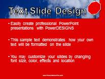 Blank Stop In Clouds PowerPoint Template text slide design