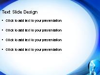 Blue Sky Bulb PowerPoint Template text slide design