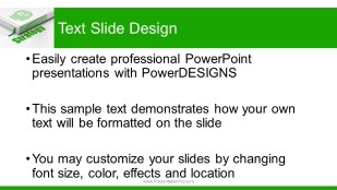 Book Strategy Widescreen PowerPoint Template text slide design