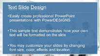 Business Woman Reading Widescreen PowerPoint Template text slide design