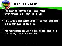 Change Green PowerPoint Template text slide design