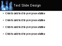 Chess Glass PowerPoint Template text slide design