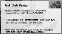 Cutout Circle Gray Widescreen PowerPoint Template text slide design