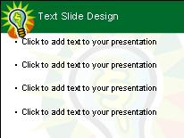 Dollar Bulb PowerPoint Template text slide design