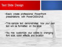 Drowning Help PowerPoint Template text slide design