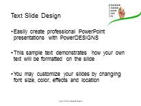 Five Star Rating PowerPoint Template text slide design
