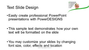 Five Star Rating Widescreen PowerPoint Template text slide design