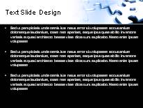 Golden Solution Blue PowerPoint Template text slide design