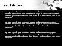 Golden Solution Silver PowerPoint Template text slide design