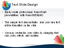 Growth Cycle Blue PowerPoint Template text slide design