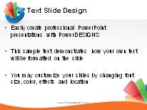 Growth Cycle Orange PowerPoint Template text slide design