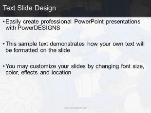 Human Cogs 01 PowerPoint Template text slide design