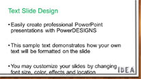 Idea Drawing Widescreen PowerPoint Template text slide design