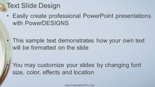 Keeping Time 01 Widescreen PowerPoint Template text slide design