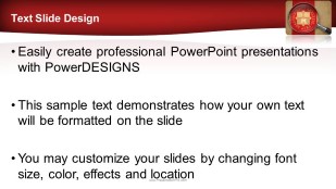 Magnifying SWOT Widescreen PowerPoint Template text slide design